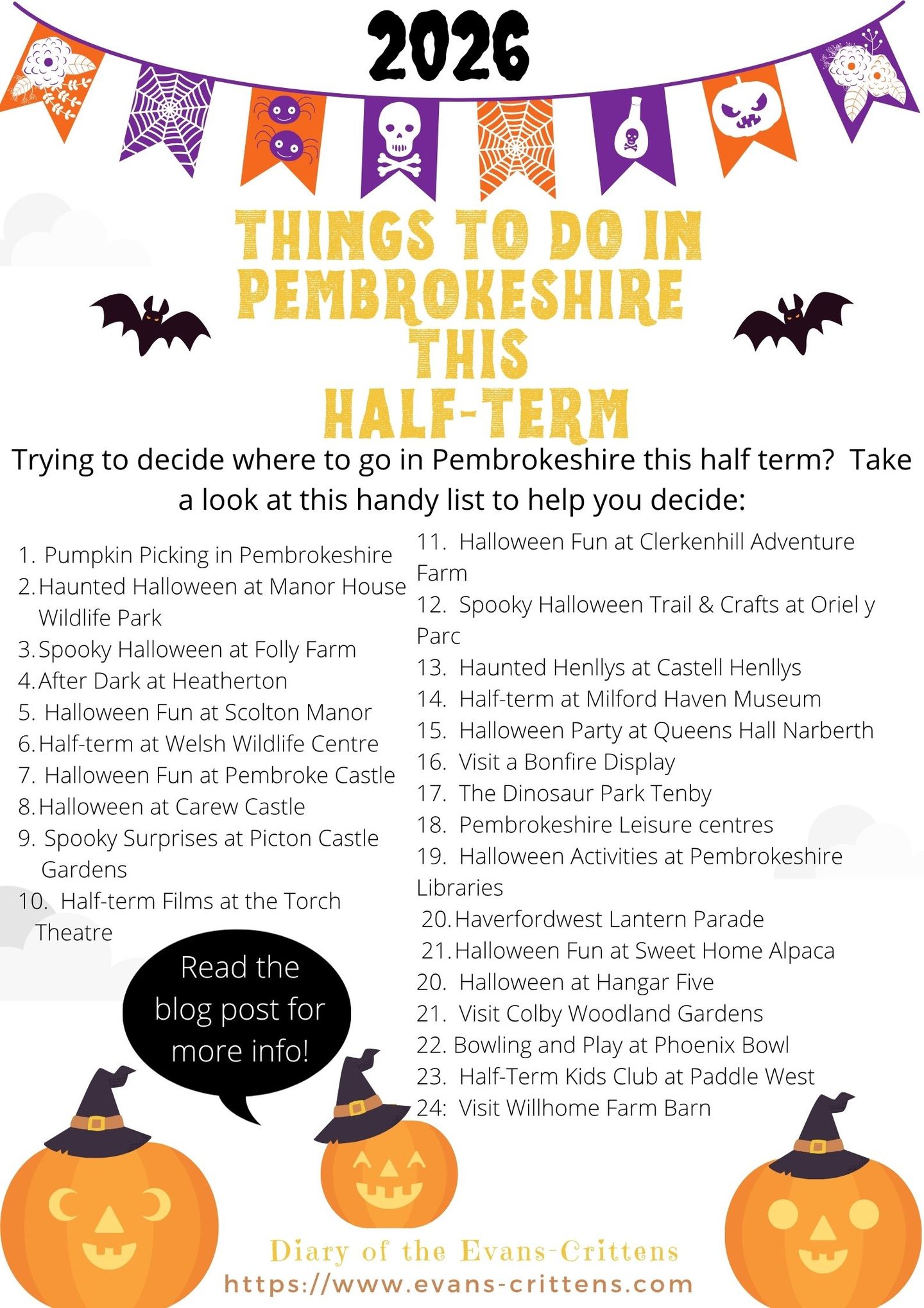 20 + of the best things to do in October half term in Pembrokeshire 2026