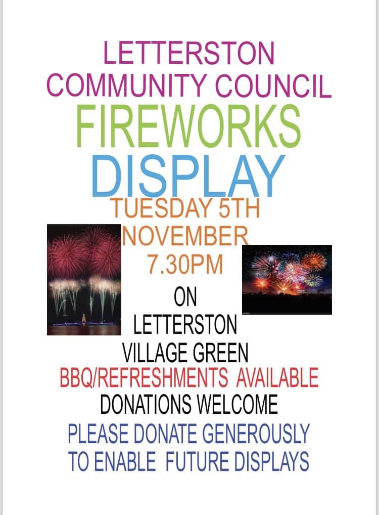 Letterston Community Council Fireworks Display 2024