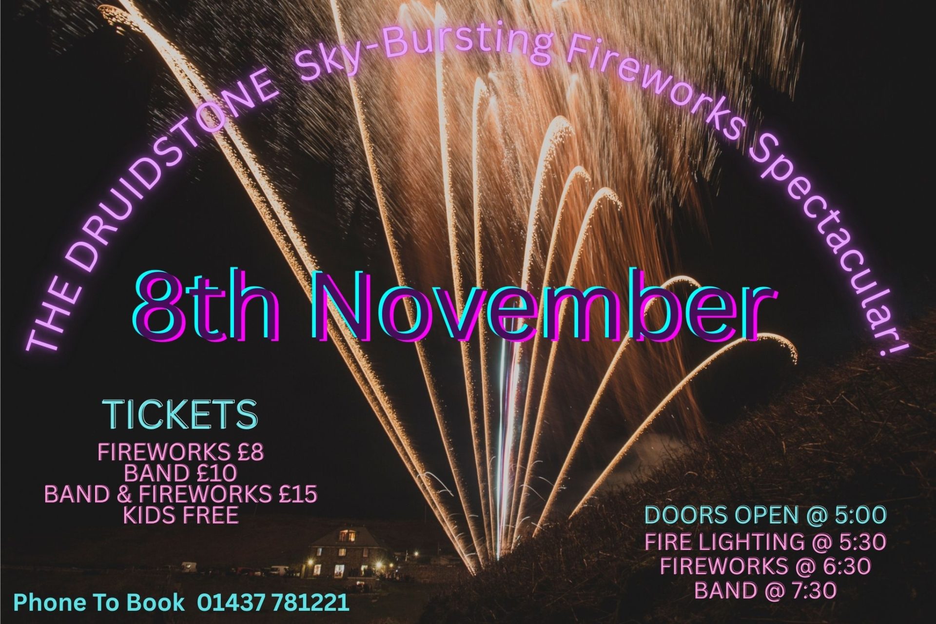The Druidstone Bonfire Night Party 2025