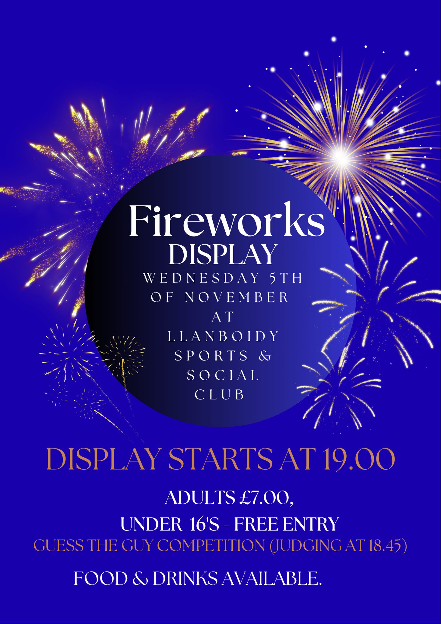 Llanboidy Fireworks Dispaly