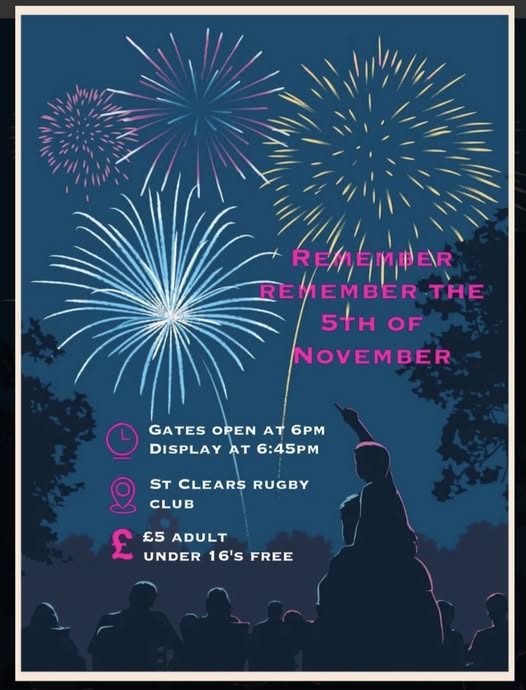 St Clears Fireworks 2025