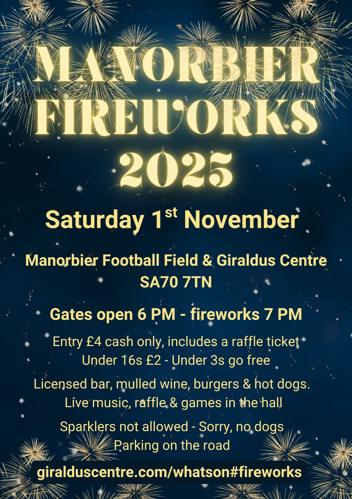 Manorbier Bonfire Night 2025
