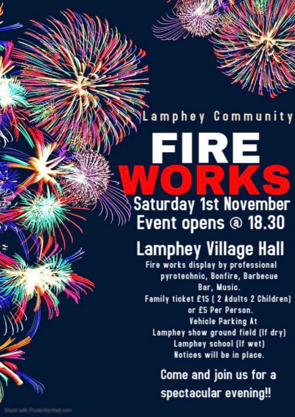 Lamphey Community Fireworks 2025