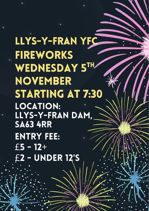 Llys-Y-Fr&acirc;n YFC Fireworks 2025