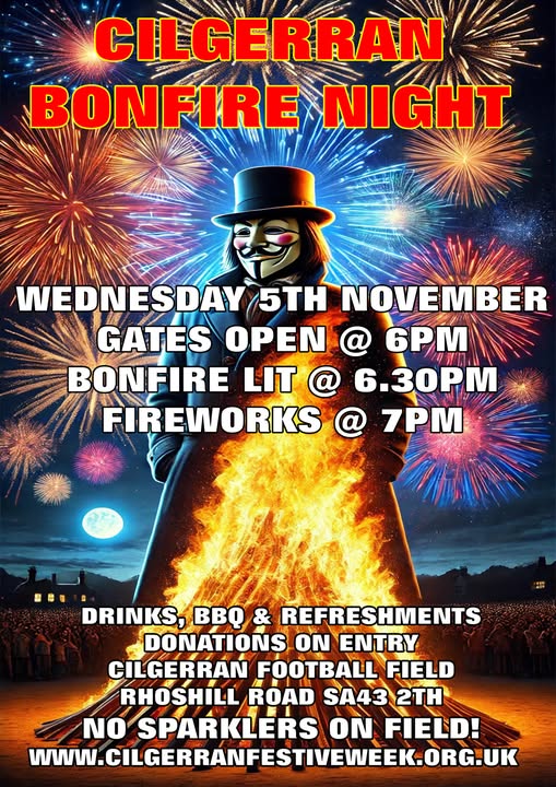 Cilgerran Bonfire Night 2025